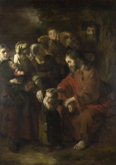 Cristo bendiciendo a los niños, 1652 de Nicolaes Maes