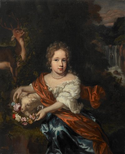 Holandés: Retrato de una chica desconocida Retrato de una chica desconocida de Nicolaes Maes