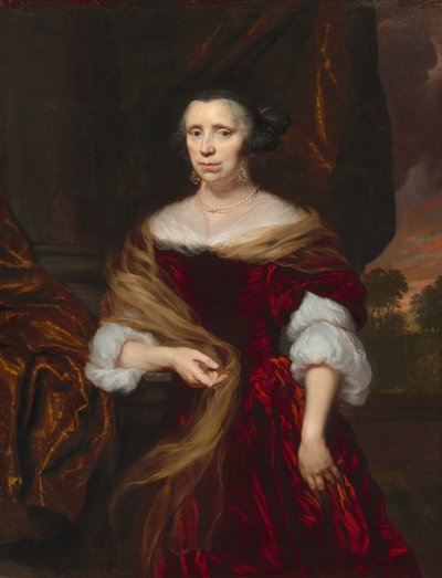 Retrato de una dama de Nicolaes Maes
