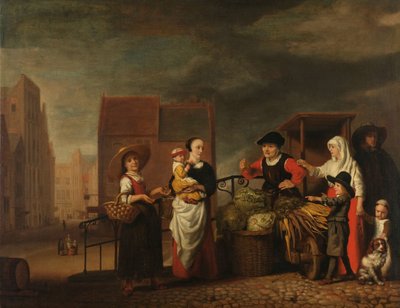 Mercado de verduras de Nicolaes Maes