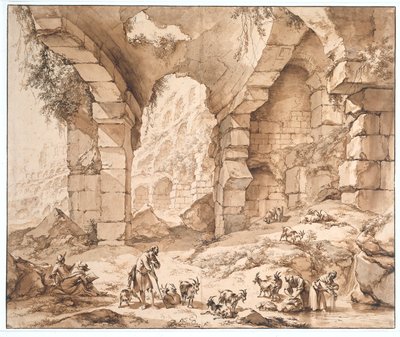 Vista de las ruinas del Coliseo de Nicolaes Pietersz Berchem