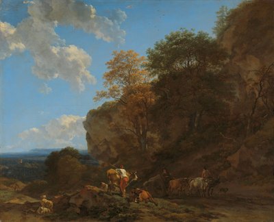 Paisaje italiano de Nicolaes Pietersz Berchem