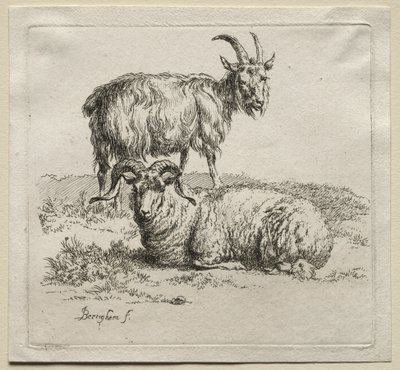 Carnero y Cabra de Nicolaes Pietersz. Berchem