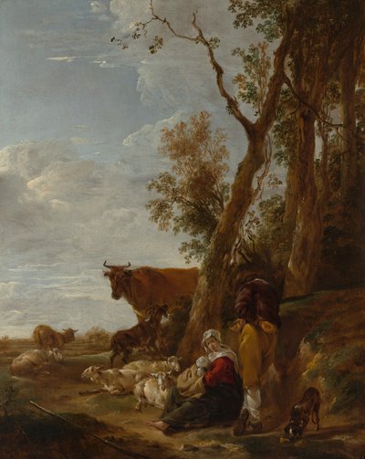 Descanso de Nicolaes Pietersz. Berchem