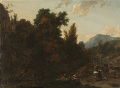 Recolectores de juncos, 1657 de Nicolaes Pietersz. Berchem