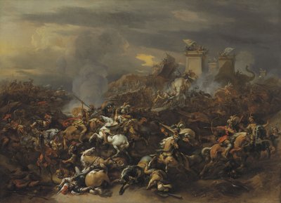 La Batalla de Alejandro Magno contra el rey Porus de Nicolaes Pietersz. Berchem