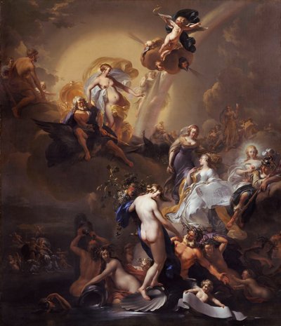 Alegoría sobre la expansión de Ámsterdam de Nicolaes Pieterszoon Berchem