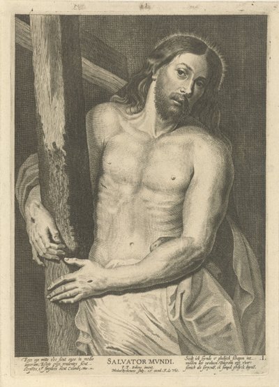 Cristo con la cruz Cristo y los trece apóstoles (título de la serie) de Nicolaes Ryckmans