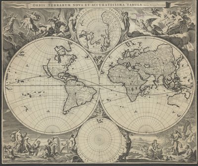 Orbis terrarum nova et accuratissima tabula de Nicolaes Visscher