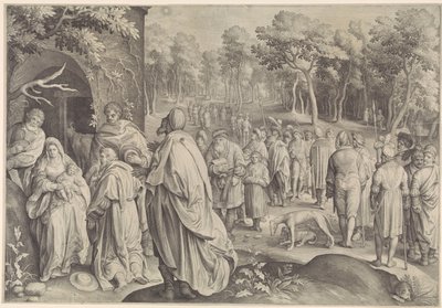 Adoración de los Reyes de Nicolaes de Bruyn