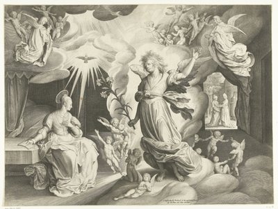 Anunciación de Nicolaes de Bruyn