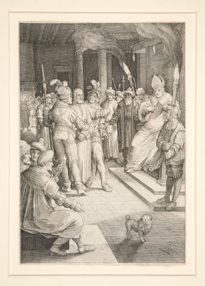 Cristo ante Caifás (Serie Pasión) de Nicolaes de Bruyn