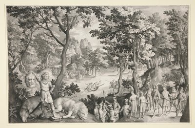 David y Goliath de Nicolaes de Bruyn