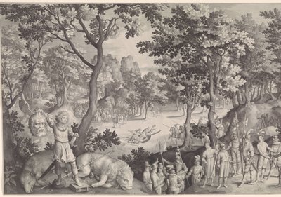 David en Goliat de Nicolaes de Bruyn