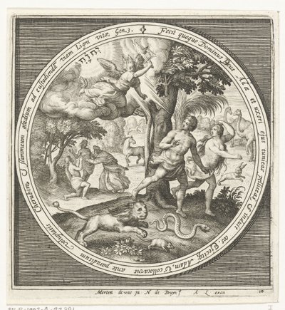 Expulsión del Paraíso de Nicolaes de Bruyn