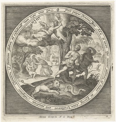 Expulsión del Paraíso de Nicolaes de Bruyn