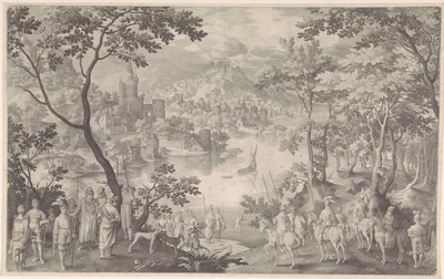 Curación de Naamán de Nicolaes de Bruyn