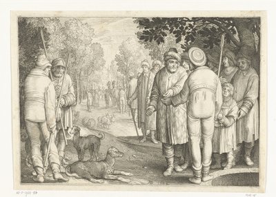 José es vendido por sus hermanos a mercaderes en el pozo Historia de José (título de la serie) de Nicolaes de Bruyn