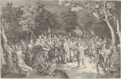 Beso de Judas y Arresto de Cristo de Nicolaes de Bruyn