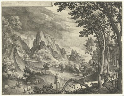 Dios se dirige a Moisés en el monte Horeb de Nicolaes de Bruyn