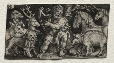 Orfeo Encantando a los Animales de Nicolaes de Bruyn