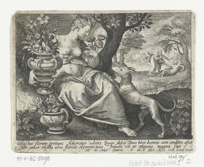 sentido del olfato Cinco sentidos (título de la serie) de Nicolaes de Bruyn