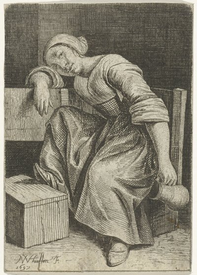 Mujer joven con jarra en mano de Nicolaes van Haeften