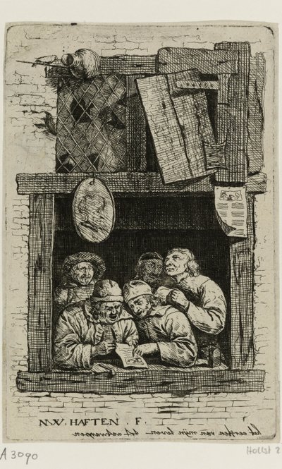 Cinco cantores en una ventana abierta: los retóricos de Nicolaes van Haeften