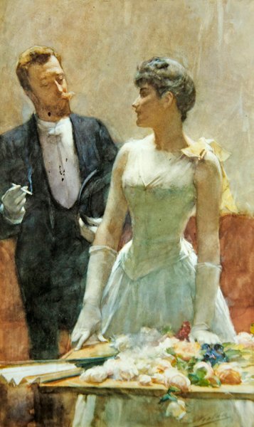 En la Feria de las Vanidades, c.1900 de Nicolaes van der Waay