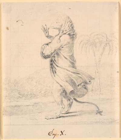 El presidente mono en Martinia de Nicolai Abildgaard