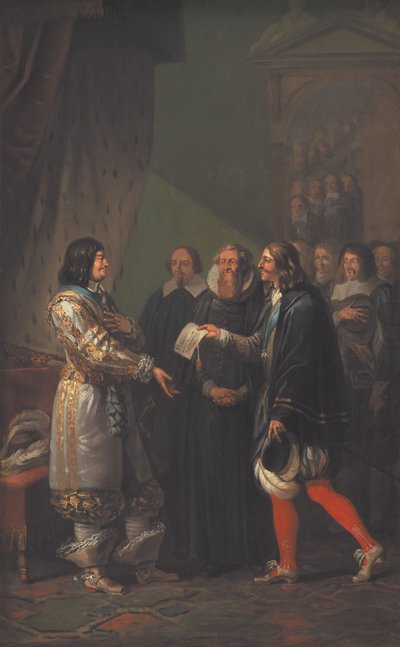 Monarquía absoluta asignada a Federico III en 1660 de Nicolai Abildgaard