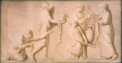 Aquiles y las hijas de Licomedes de Nicolai Abildgaard