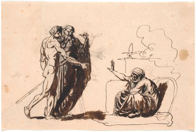 El enviado de Alejandro con el filósofo persa de Nicolai Abildgaard