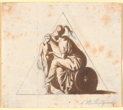 Atenea con un joven de Nicolai Abildgaard