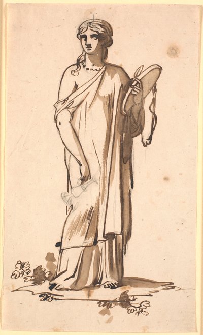 Figura femenina con una jarra en la mano derecha de Nicolai Abildgaard