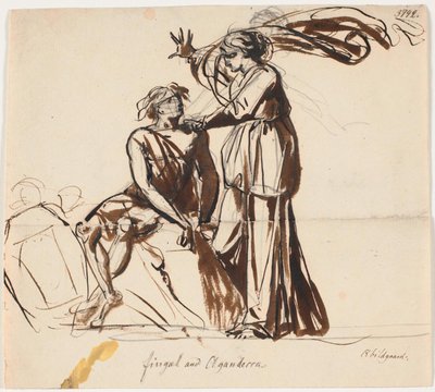 Fingal y Agandecca. Poemas de Ossian, Fingal III de Nicolai Abildgaard