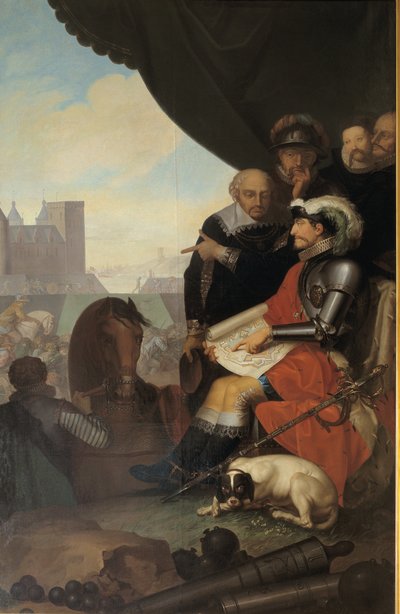 Federico II construye el castillo de Kronborg en Elsinore de Nicolai Abildgaard