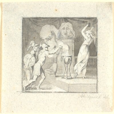 Escena de sacrificio de Nicolai Abildgaard