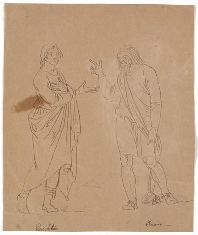Pamphilus y Davus en conversación de Nicolai Abildgaard