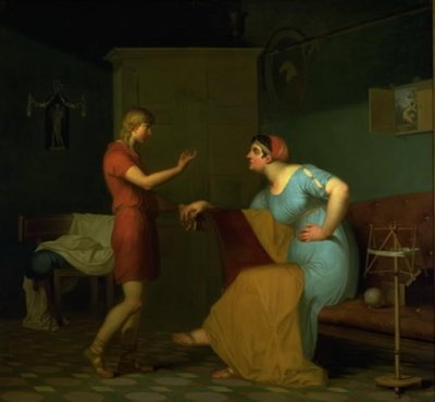 Papirio y su madre de Nicolai Abildgaard