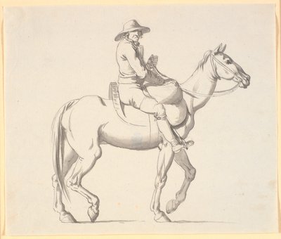 El vagabundo a caballo recogiendo gatos muertos de las calles de Nicolai Abildgaard