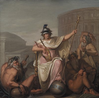 Roma como gobernante del mundo de Nicolai Abildgaard