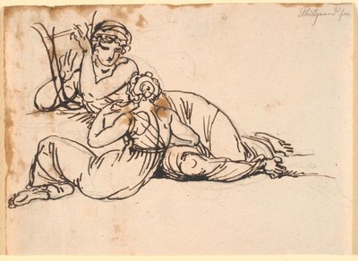 Safo y la mitileneana de Nicolai Abildgaard