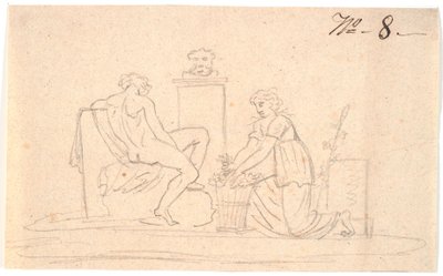 Escena con dos figuras de Nicolai Abildgaard