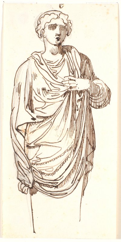 Estudio de una herma femenina de Nicolai Abildgaard
