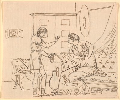 Estudio para Papirio y su madre de Nicolai Abildgaard