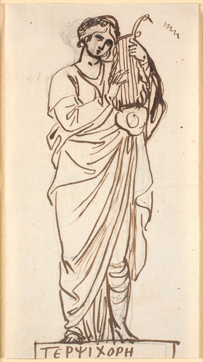 Terpsícore, la musa de la danza de Nicolai Abildgaard