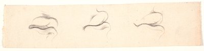 Tres estudios de bocas de Nicolai Abildgaard