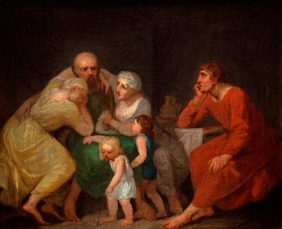 Una escena de despedida de Nicolai Abraham Abildgaard