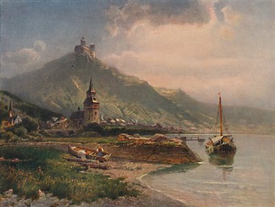 Braubach y el Castillo de Marksburg, 1923 de Nicolai Astudin